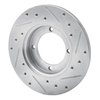 E-Line Drilled & Slotted Silver Brake Rotor, 1991-1992 Fits Multiple Makes/Models, Position: Front Left - image 4