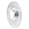 E-Line Drilled & Slotted Silver Brake Rotor, 1991-1992 Fits Multiple Makes/Models, Position: Front Right - image 1