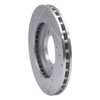 E-Line Drilled & Slotted Silver Brake Rotor, 1991-1992 Mitsubishi, Position: Front Right - image 2
