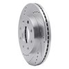 E-Line Drilled & Slotted Silver Brake Rotor, 1988-2007 Fits Multiple Makes/Models, Position: Front Left - image 3
