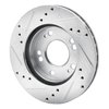 E-Line Drilled & Slotted Silver Brake Rotor, 1990-2005 Fits Multiple Makes/Models, Position: Front Right - image 2