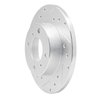 E-Line Drilled & Slotted Silver Brake Rotor, 1992-1996 Fits Multiple Makes/Models, Position: Front Left - image 2