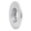 E-Line Drilled & Slotted Silver Brake Rotor, 1992-1996 Fits Multiple Makes/Models, Position: Front Right - image 2