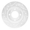 E-Line Drilled & Slotted Silver Brake Rotor, 1992-1996 Fits Multiple Makes/Models, Position: Front Right - image 4