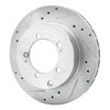 E-Line Drilled & Slotted Silver Brake Rotor, 1994-1995 Fits Multiple Makes/Models, Position: Rear Left - image 2