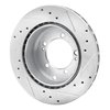 E-Line Drilled & Slotted Silver Brake Rotor, 1994-1995 Fits Multiple Makes/Models, Position: Rear Left - image 3