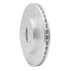 E-Line Drilled & Slotted Silver Brake Rotor, 1998-2007 Mitsubishi, Position: Front Right - image 2