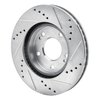 E-Line Drilled & Slotted Silver Brake Rotor, 2000-2012 Fits Multiple Makes/Models, Position: Front Left - image 3