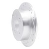 E-Line Drilled & Slotted Silver Brake Rotor, 2004-2012 Mitsubishi, Position: Rear Left - image 2