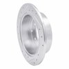 E-Line Drilled & Slotted Silver Brake Rotor, 2004-2012 Mitsubishi, Position: Rear Right - image 2