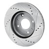 E-Line Drilled & Slotted Silver Brake Rotor, 2004-2004 Mitsubishi, Position: Front Left - image 3