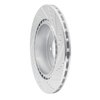 E-Line Drilled & Slotted Silver Brake Rotor, 2008-2015 Mitsubishi, Position: Rear Left - image 2