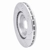 E-Line Drilled & Slotted Silver Brake Rotor, 2008-2015 Mitsubishi, Position: Front Left - image 2