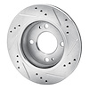 E-Line Drilled & Slotted Silver Brake Rotor, 2014-2015 Mitsubishi, Position: Front Left - image 1