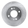 E-Line Drilled & Slotted Silver Brake Rotor, 2014-2015 Mitsubishi, Position: Front Left - image 2