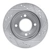 E-Line Drilled & Slotted Silver Brake Rotor, 2014-2015 Mitsubishi, Position: Front Left - image 3