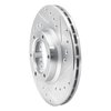 E-Line Drilled & Slotted Silver Brake Rotor, 1981-1987 Fits Multiple Makes/Models, Position: Front Right - image 2