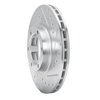 E-Line Drilled & Slotted Silver Brake Rotor, 1987-1989 Fits Multiple Makes/Models, Position: Front Right - image 3