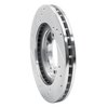 E-Line Drilled & Slotted Silver Brake Rotor, 1994-2000 Mitsubishi, Position: Front Right - image 2