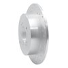 E-Line Drilled & Slotted Silver Brake Rotor, 2007-2015 Mitsubishi, Position: Rear Left - image 3