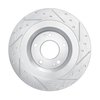 E-Line Drilled & Slotted Silver Brake Rotor, Fits Select Mitsubishi, Position: Rear Left - image 2