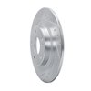 E-Line Drilled & Slotted Silver Brake Rotor, Fits Select Mitsubishi, Position: Rear Left - image 3