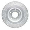 E-Line Drilled & Slotted Silver Brake Rotor, Fits Select Mitsubishi, Position: Rear Right - image 3