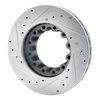 E-Line Drilled & Slotted Silver Brake Rotor, 2005-2020 Fits Multiple Makes/Models, Position: Rear Right - image 2