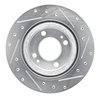 E-Line Drilled & Slotted Silver Brake Rotor, Fits Select Fits Multiple Makes/Models, Position: Front Left - image 2
