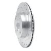 E-Line Drilled & Slotted Silver Brake Rotor, Fits Select Fits Multiple Makes/Models, Position: Front Right - image 3