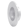 E-Line Drilled & Slotted Silver Brake Rotor, 1980-1991 Audi/Porsche/Volkswagen, Position: Rear Right - image 1