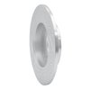 E-Line Drilled & Slotted Silver Brake Rotor, 1984-1995 Audi/Porsche/Volkswagen, Position: Rear Right - image 4