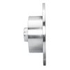 E-Line Drilled & Slotted Silver Brake Rotor, 1996-2008 Audi/Porsche/Volkswagen, Position: Rear Right - image 4