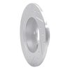 E-Line Drilled & Slotted Silver Brake Rotor, 1999-2005 Audi/Porsche/Volkswagen, Position: Rear Right - image 2