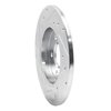 E-Line Drilled & Slotted Silver Brake Rotor, 2000-2009 Audi/Porsche/Volkswagen, Position: Rear Right - image 2