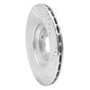 E-Line Drilled & Slotted Silver Brake Rotor, 2005-2011 Audi/Porsche/Volkswagen, Position: Rear Left - image 3