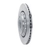 E-Line Drilled & Slotted Silver Brake Rotor, 2004-2010 Audi/Porsche/Volkswagen, Position: Rear Right - image 4
