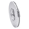 E-Line Drilled & Slotted Silver Brake Rotor, 1997-2006 Audi/Porsche/Volkswagen, Position: Front Right - image 1