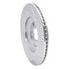 E-Line Drilled & Slotted Silver Brake Rotor, 2004-2018 Audi/Porsche/Volkswagen, Position: Rear Left - image 3
