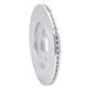 E-Line Drilled & Slotted Silver Brake Rotor, 2004-2018 Audi/Porsche/Volkswagen, Position: Rear Right - image 2
