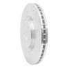 E-Line Drilled & Slotted Silver Brake Rotor, 2012-2018 Audi/Porsche/Volkswagen, Position: Front Right - image 4