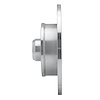 E-Line Drilled & Slotted Silver Brake Rotor, 1985-2002 Audi/Porsche/Volkswagen, Position: Rear Left - image 1