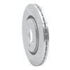 E-Line Drilled & Slotted Silver Brake Rotor, 1992-1995 Audi/Porsche/Volkswagen, Position: Front Right - image 2