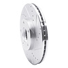E-Line Drilled & Slotted Silver Brake Rotor, 1998-1998 Audi/Porsche/Volkswagen, Position: Front Right - image 1