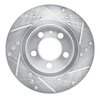 E-Line Drilled & Slotted Silver Brake Rotor, 2000-2006 Audi/Porsche/Volkswagen, Position: Rear Left - image 4
