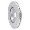 E-Line Drilled & Slotted Silver Brake Rotor, Fits Select Audi/Porsche/Volkswagen, Position: Front Right