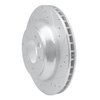 E-Line Drilled & Slotted Silver Brake Rotor, 2003-2018 Audi/Porsche/Volkswagen, Position: Rear Right - image 4