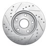E-Line Drilled & Slotted Silver Brake Rotor, 1990-1990 Lexus/Toyota/Scion, Position: Front Right - image 3