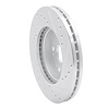 E-Line Drilled & Slotted Silver Brake Rotor, 1991-1992 Lexus/Toyota/Scion, Position: Front Left - image 1