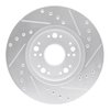 E-Line Drilled & Slotted Silver Brake Rotor, 1991-1992 Lexus/Toyota/Scion, Position: Front Left - image 2
